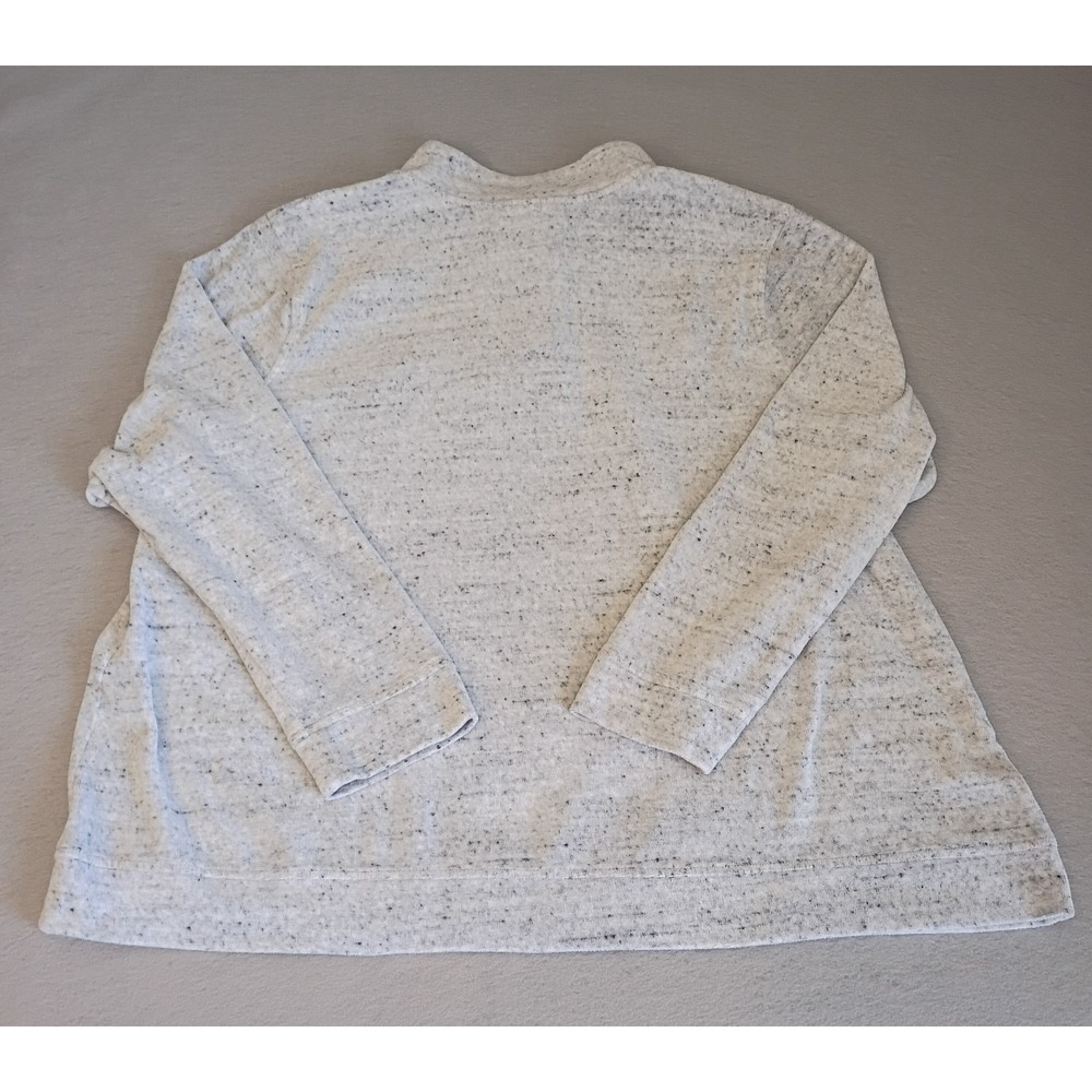 J Jill Fit Womens 2X Heather‎ Gray Long Sleeve Relaxed Pullover Sweater - Picture 8 of 13
